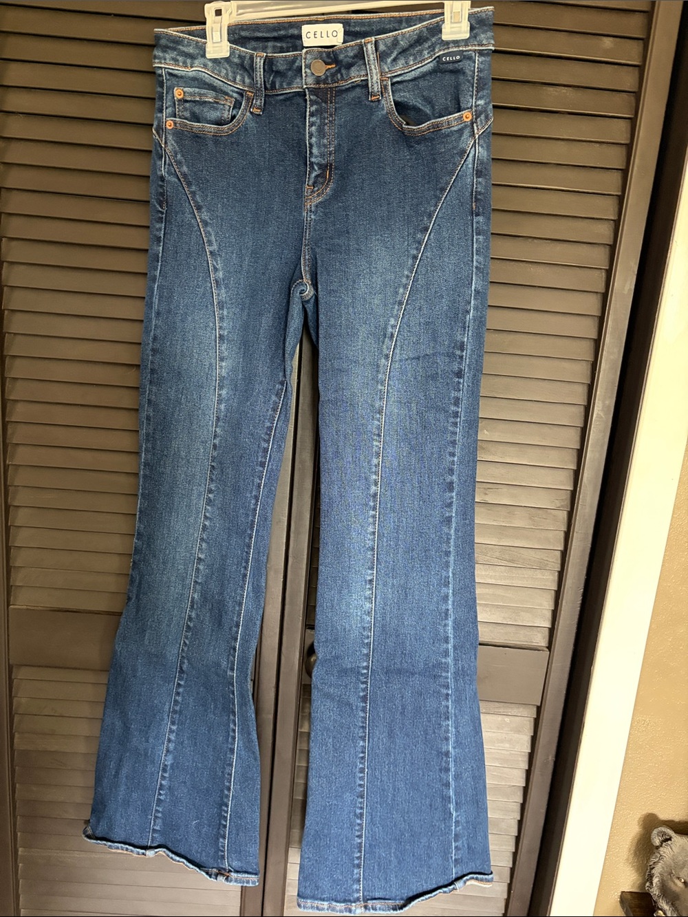 Cello Denim Flare Jeans in Blue 33” inseam